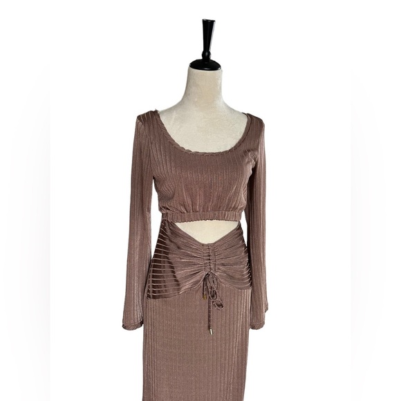 Free People X Revolve one and only cutout maxi dress in color bunny - Picture 4 of 12